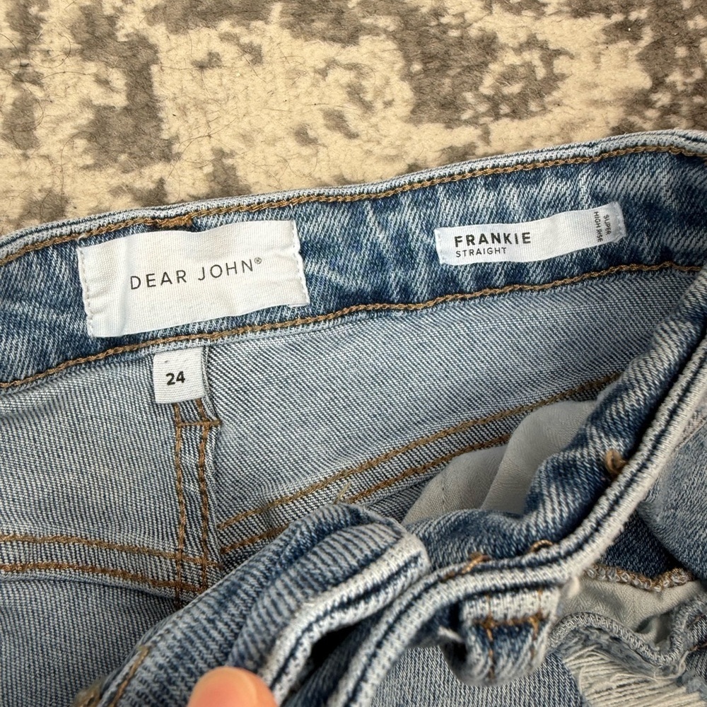 Dear John Frankie Straight Jeans color Montpelier size 24 - Picture 5 of 8